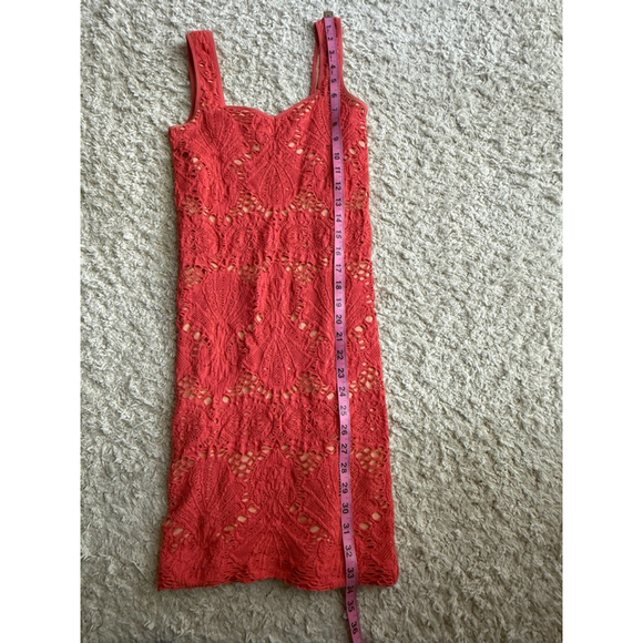 Women's Free People Dress M/L Red Sleeveless - Picture 4 of 6